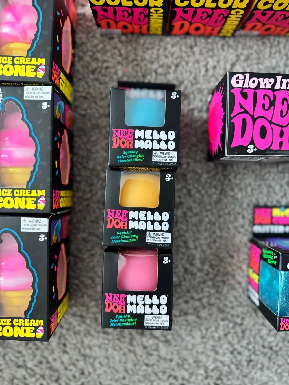 Needoh Mello Mallo Color Changing Marshmallow Bundle Of 3
